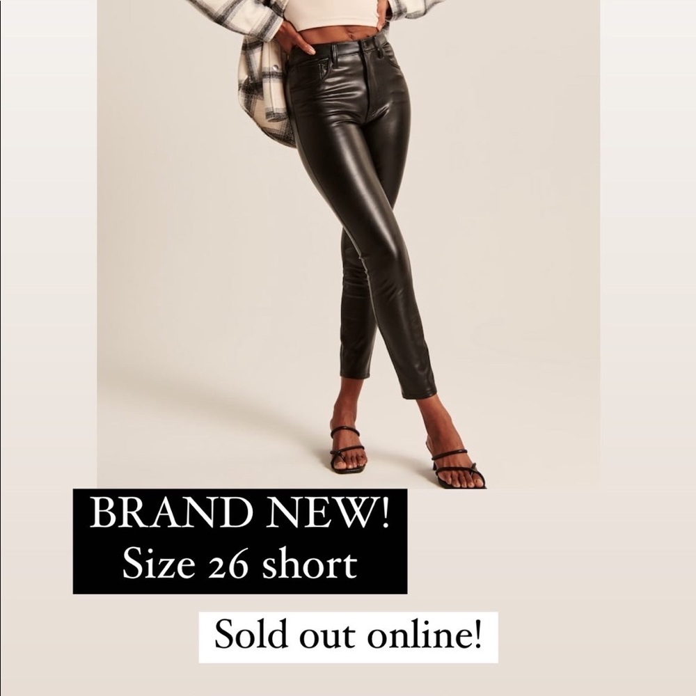 Abercrombie & Fitch Vegan Leather Skinny Pants